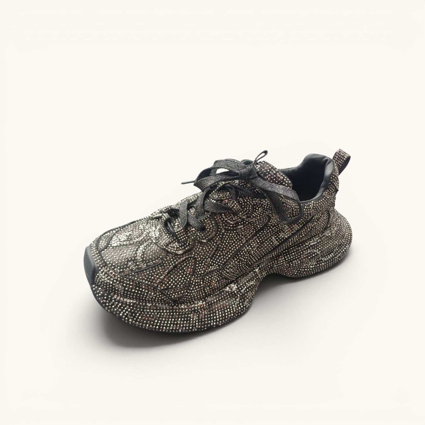 Zapatilla con Brillo Plataforma (Cod. 3588)