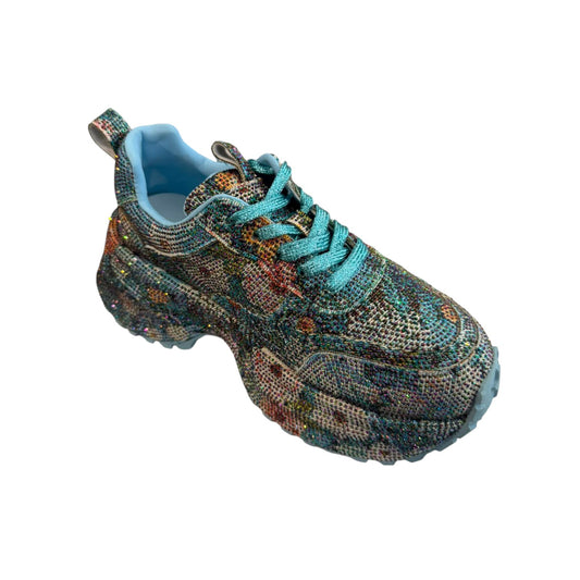 Zapatilla con Brillo y Plataforma (Cod. 3698)