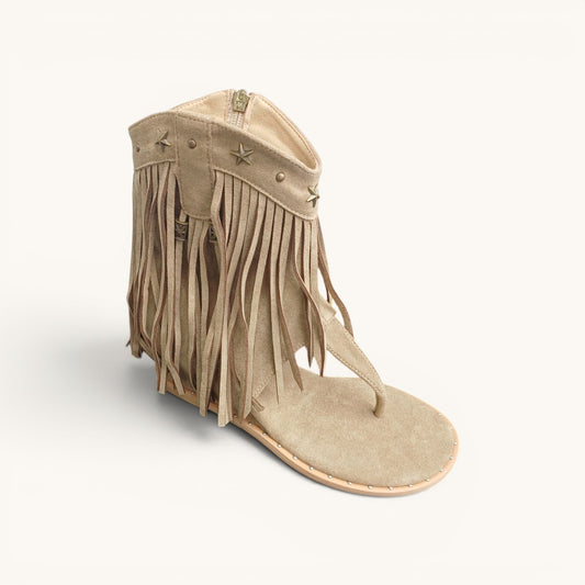 Bota Sandalia Beige
