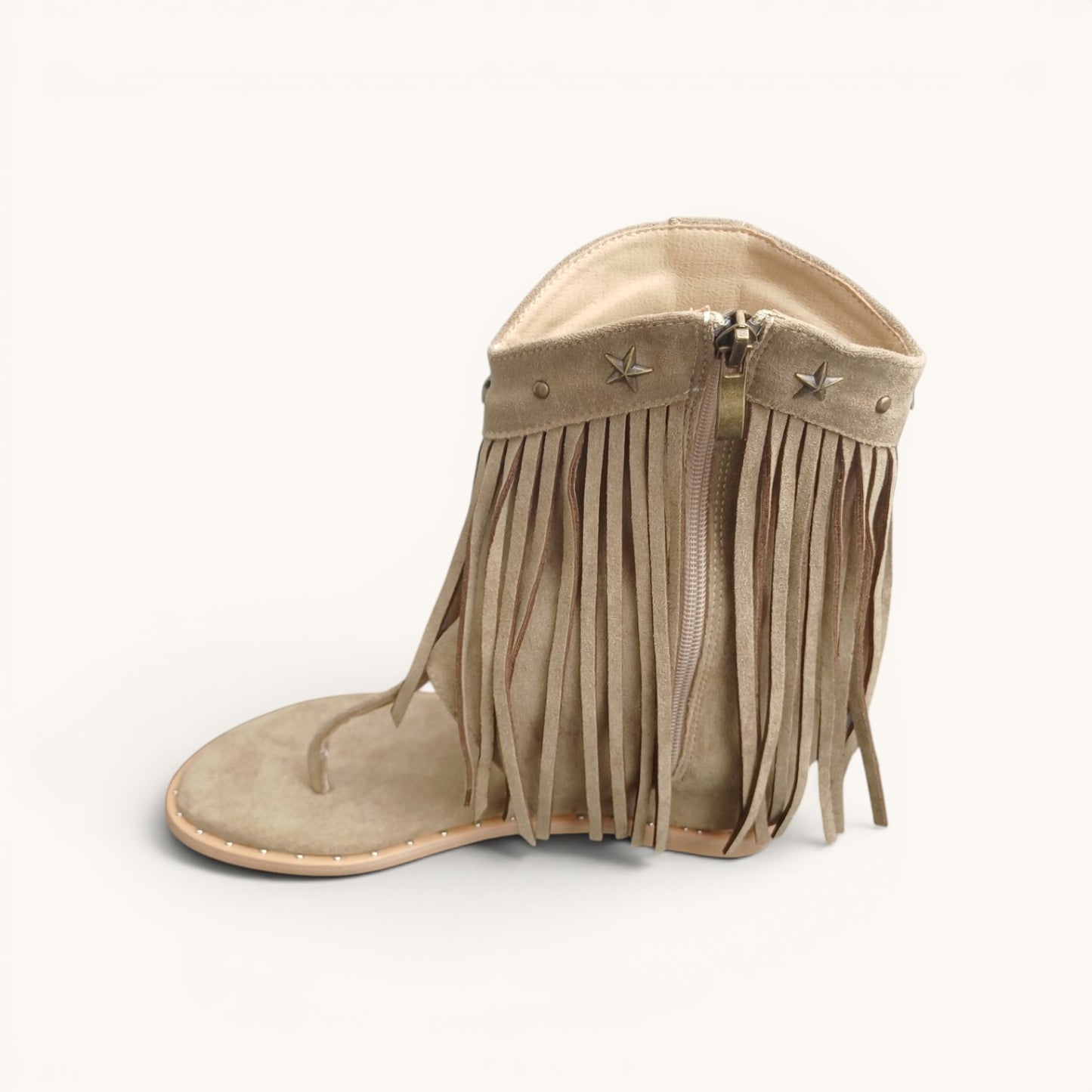 Bota Sandalia Beige