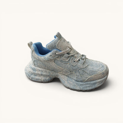 Zapatilla con Brillo Plataforma (Cod. 3588)