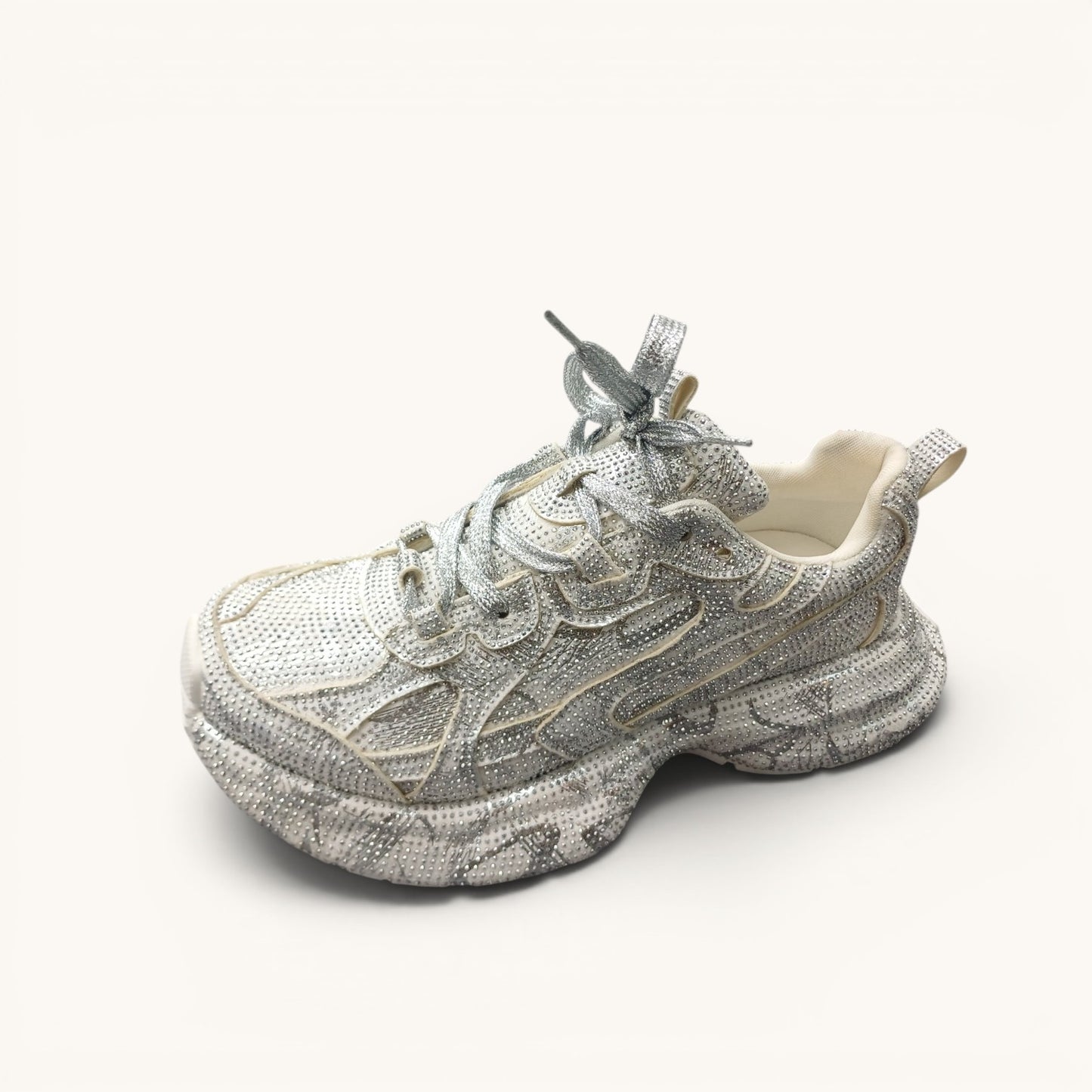 Zapatilla con Brillo Plataforma (Cod. 3588)