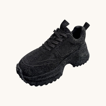 Zapatilla con Brillo y Plataforma
