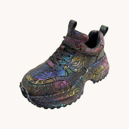 Zapatilla con Brillo y Plataforma
