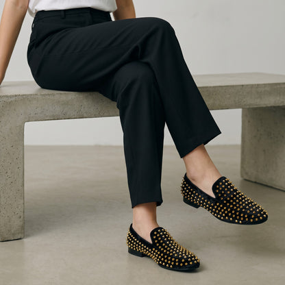 Mocasines Semi elegante detalles en tachas