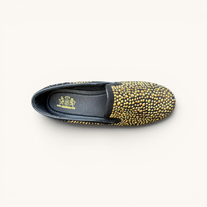 Mocasines Semi elegante detalle dorado circular