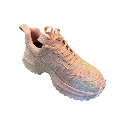 Zapatilla con Brillo y Plataforma (Cod. 3698)