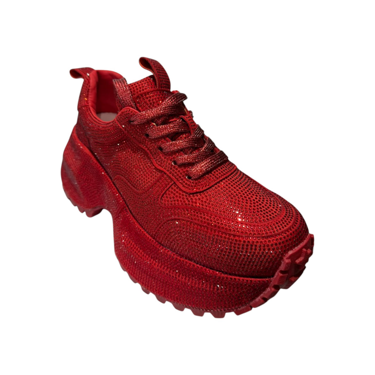 Zapatilla con Brillo y Plataforma (Cod. 3698)