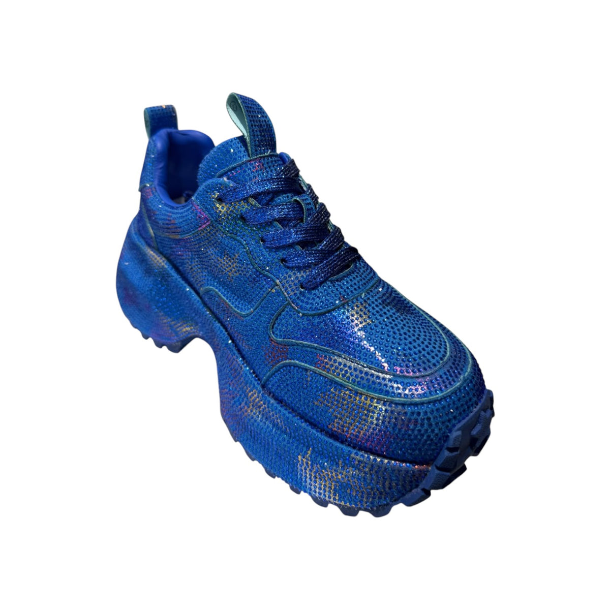 Zapatilla con Brillo y Plataforma (Cod. 3698)